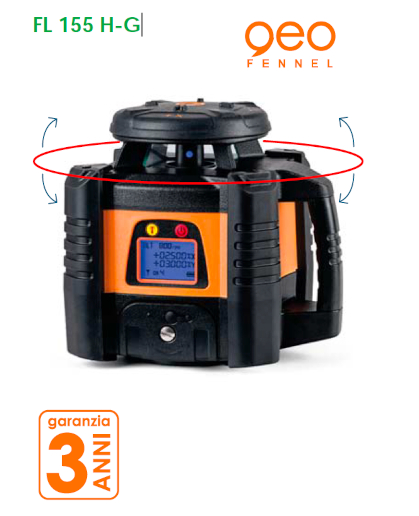 Livello laser per agricoltura, livellamento terreni FL 155 H-G